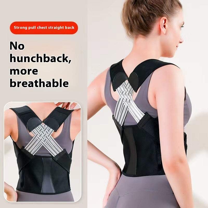 Breathable invisible back correction band posture corrector with adjustable straps