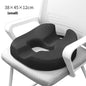Black memory foam hemorrhoids cushion for long sitting with hollow breathable design
