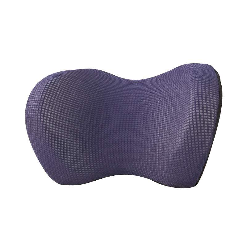 Black and blue memory foam headrest car ice silk pillow with neck protection