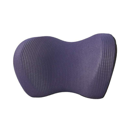 Black and blue memory foam headrest car ice silk pillow with neck protection